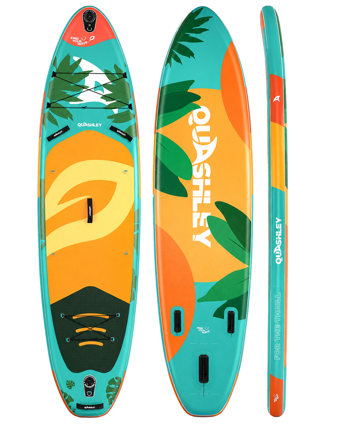 Paddle gonflable Bahia MotionPaddle — planche ultra-large colorée vue de face