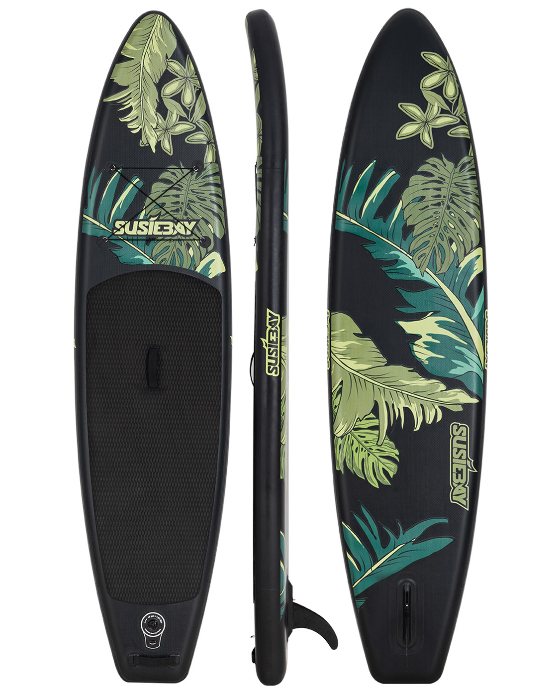 Paddle gonflable Estuaire Noir MotionPaddle — planche noire vue de face