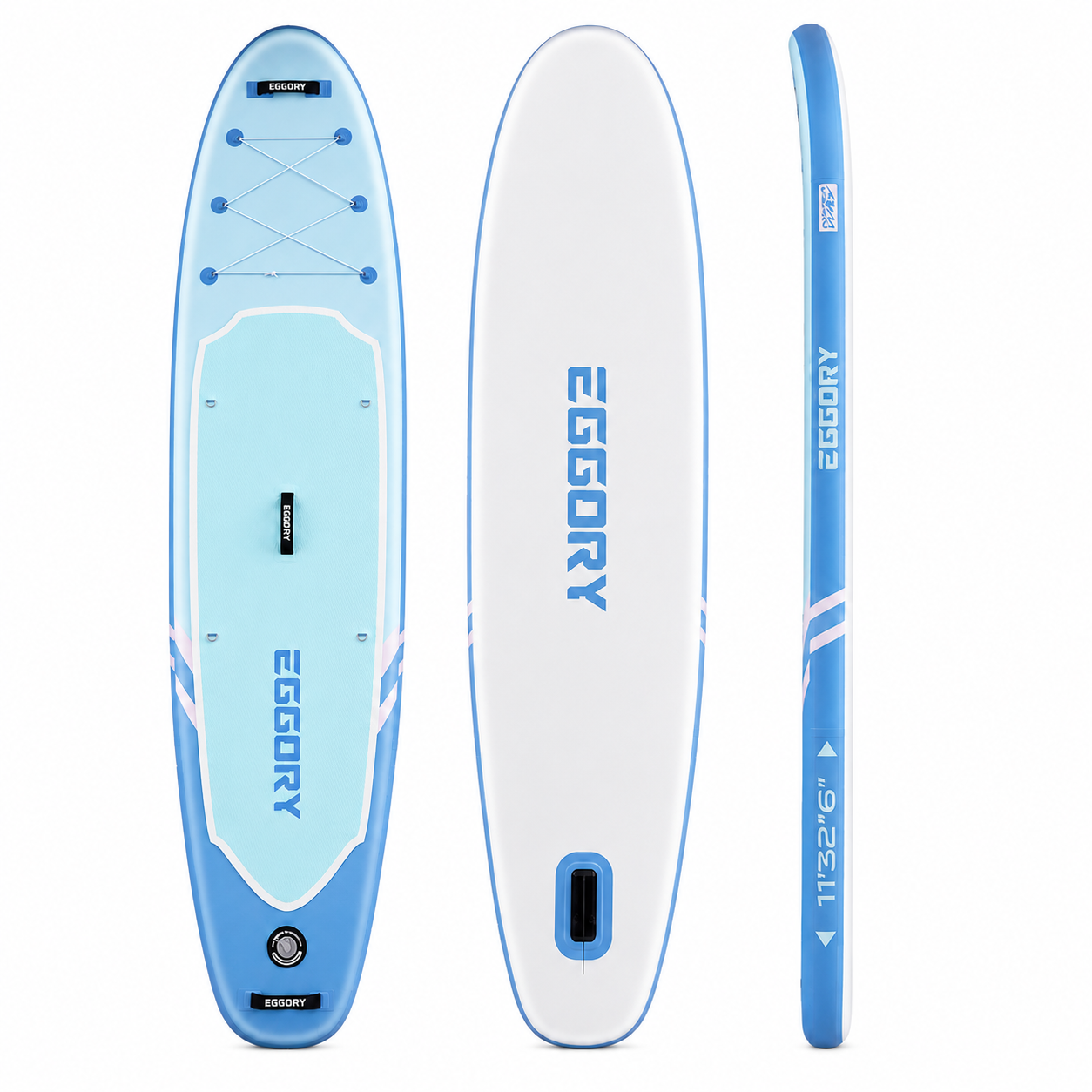 Paddle gonflable Brise MotionPaddle — planche bleu ciel ultra-large vue de face