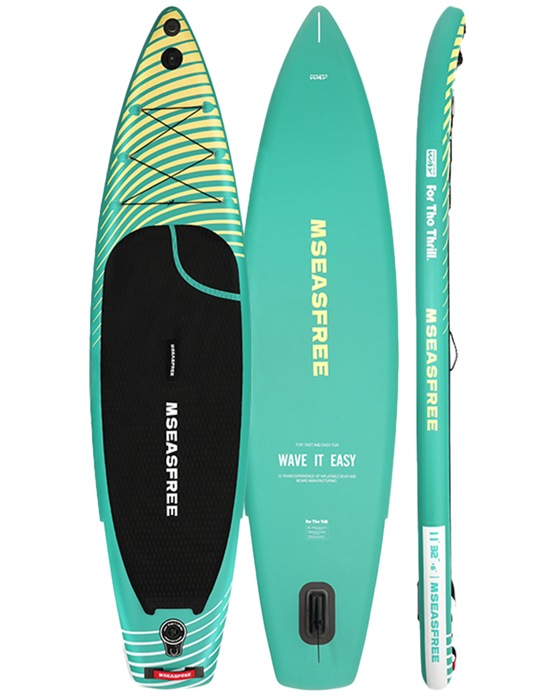 Paddle gonflable Odyssée MotionPaddle — planche touring vue de face