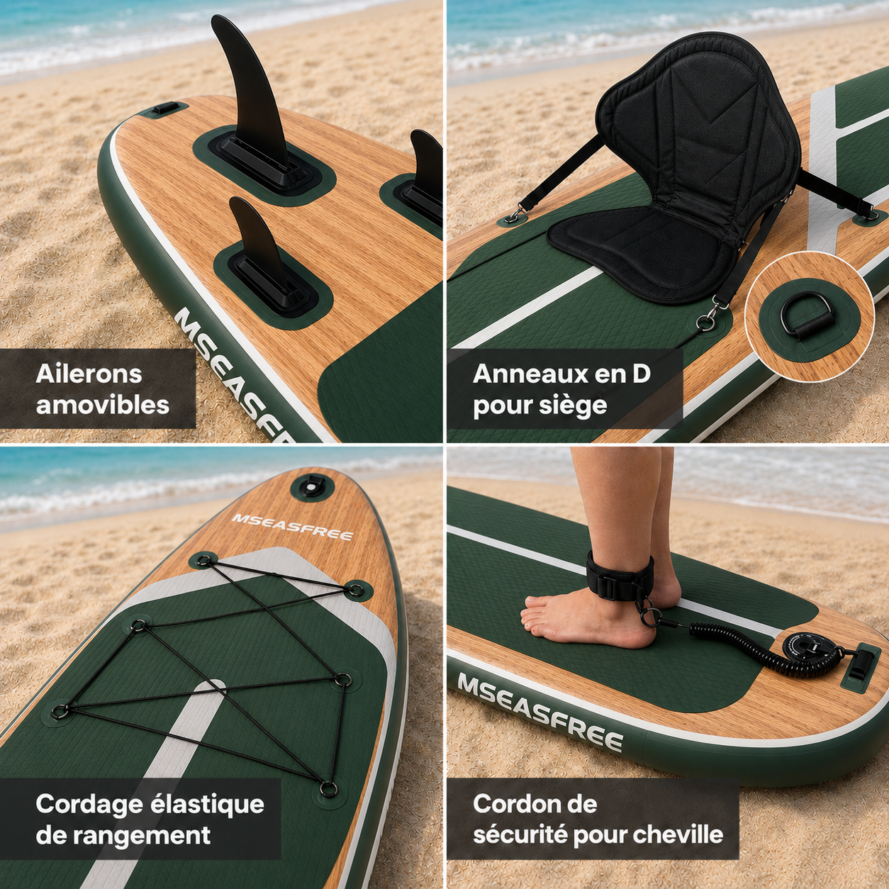 Paddle gonflable Bois flotté MotionPaddle — photo 4