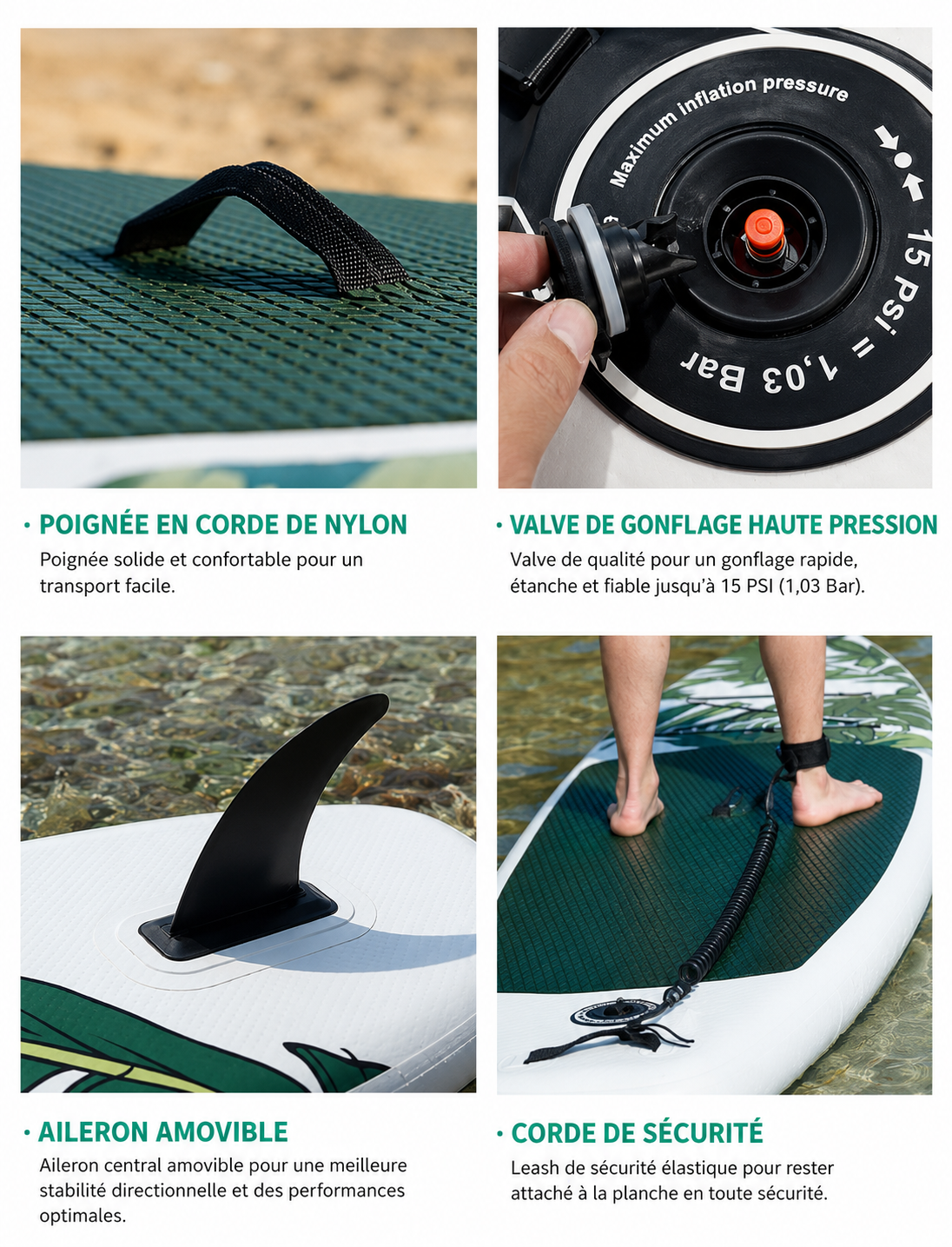 Paddle gonflable Estuaire Blanc MotionPaddle — photo 3